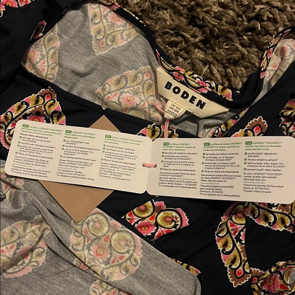 Boden Amelie Jersey Dress With A Heart Print - Picture 6 of 8